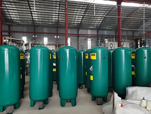 Heavy duty gas storage tank engineered for in oil gas and chemical industries requiring gas containment solutions